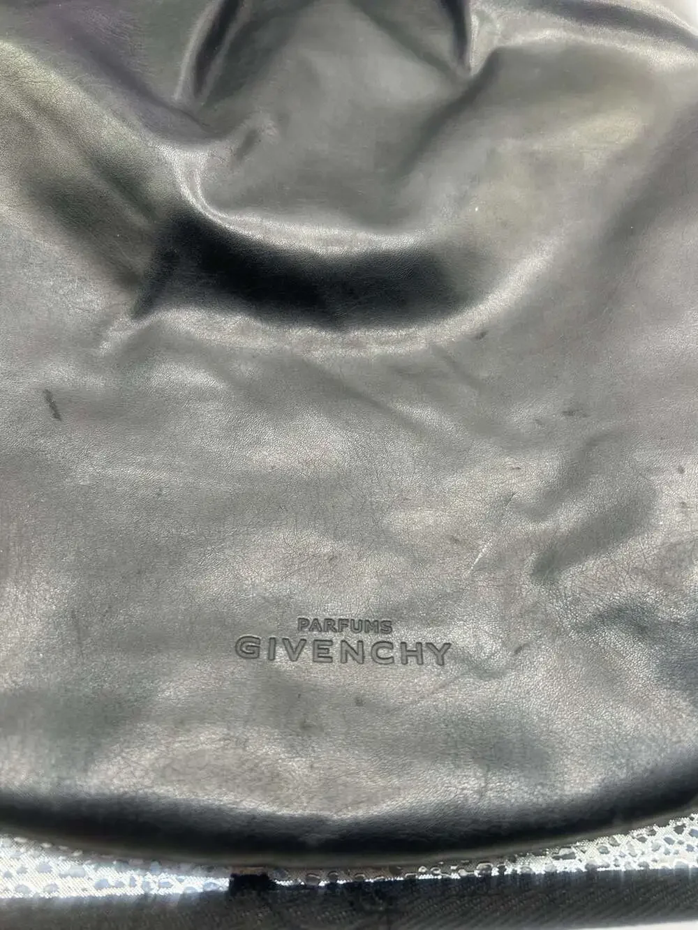 Y2K Slouchy Black Hobo Bag Parfums Givenchy Logo Large Shoulder Purse
